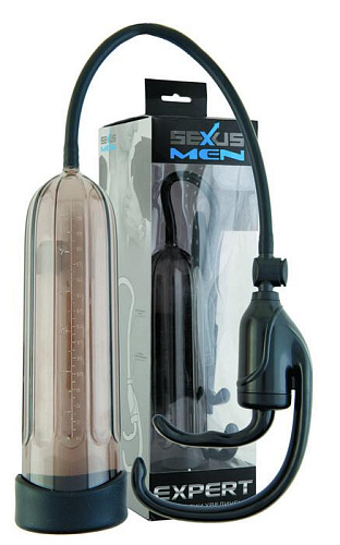 Помпа-массажёр с удобным рычагом для откачки воздуха, дымчатая Sexus 709013