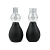 Чёрные вакуумные стимуляторы для сосков EDC Wholesale Vibrating Suction Cup ET252BLK