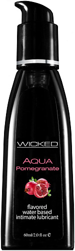 Лубрикант с ароматом «Граната» Wicked Aqua Pomegranate 90302 (60 мл)