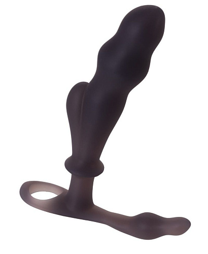 Чёрный анальный стимулятор Seven Creations Micro NODE 2618-05SMK