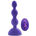 Фиолетовый анальный вибростимулятор с пультом ДУ Howells Anal Beads S 189023pur (14,5 см)