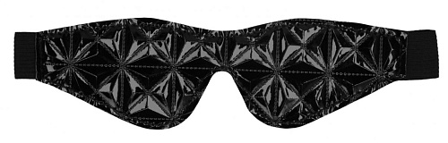 Чёрная маска на глаза закрытого типа Shots Media BV Luxury Eye Mask OU348BLK