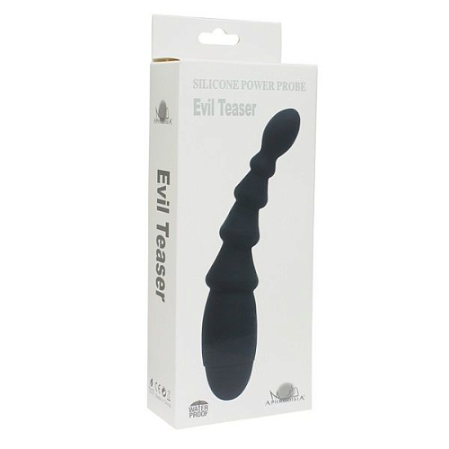 Чёрный анальный вибростимулятор Howells Evil Teaser 174202black (19 см)