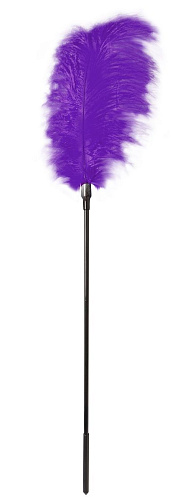 Стек с большим фиолетовым пером Blush Novelties Large Feather Tickler 520026 (65 см)