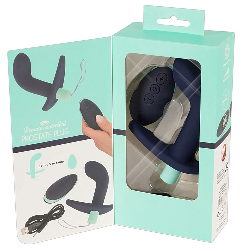 Тёмно-фиолетовый вибростимулятор простаты с пультом ДУ Orion Remote Controlled Prostate Plug 05952920000