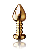 Золотистая анальная пробка с кристаллом Pipedream Luv Plug PD3991-27 (10,1 см)