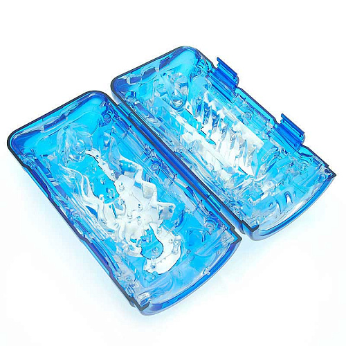 Нежно-голубой гелевый супер-мастурбатор California Exotic Novelties JackMaster Masturbator SE-0972-12-3