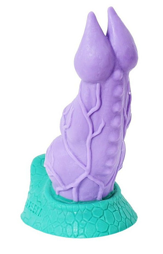 Фиолетовый фантазийный фаллоимитатор Erasexa «Раптор» zoo21 (22,5 см)