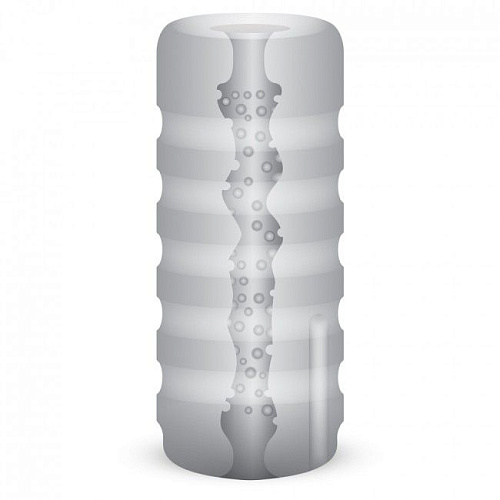 Прозрачный мастурбатор с вибрацией Zolo Girlfriend Squeezable Vibrating Stroker ZO-6006