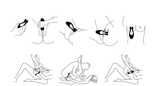 Чёрный многофункциональный массажер Пикантные штучки Maxim DP7503B