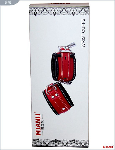 Чёрно-красные наручи на мягкой подкладке с фиксацией X-Market Ltd 69712