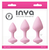 Набор из 3 нежно-розовых анальных пробок NS Novelties Triple Kiss Trainer Kit NSN-0529-84