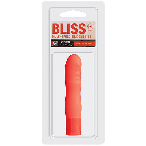 Оранжевый мини-вибратор Dream Toys Neon Bliss 20754 (9 см)