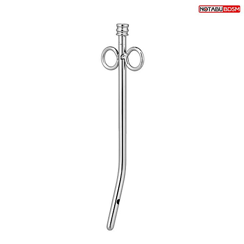 Стальной уретральный металлический стимулятор с колечками Bior toys NTU-80391