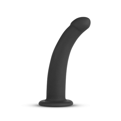 Чёрный страпон EDC Wholesale Harness With Silicone Dildo ET554BLK (13,5 см)
