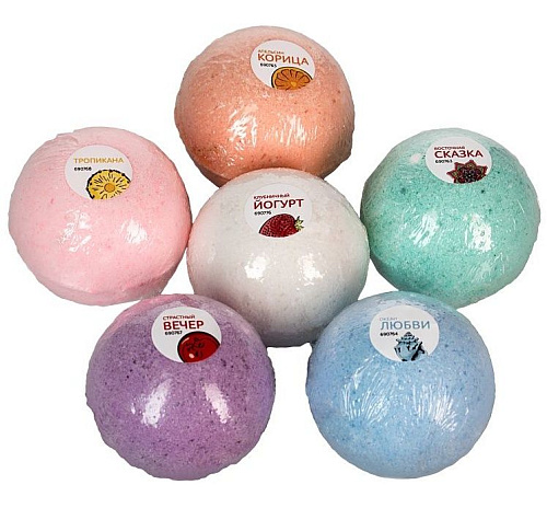 Бомбочки для ванны голубого цвета Штучки-дрючки «Океан любви»  690764