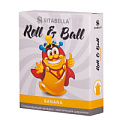 Жёлтый стимулирующий презерватив-насадка Sitabella Roll Ball Banana 1424
