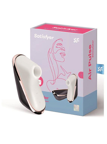 Бело-фиолетовый бесконтактный стимулятор клитора Satisfyer Pro Traveler J2018-TR