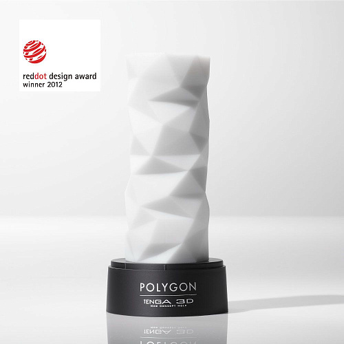 Белый 3D мастурбатор Tenga POLYGON TNH-004