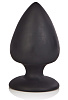 Чёрная анальная пробка из силикона California Exotic Novelties Silicone Plump Plug SE-0415-03-2 (9,9 см)