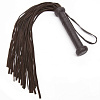 Коричневая кожаная плеть Coco de Mer Brown Leather Flogger 61229 (66 см)
