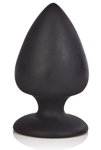 Чёрная анальная пробка из силикона California Exotic Novelties Silicone Plump Plug SE-0415-03-2 (9,9 см)