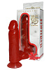 Гелевый красный фаллоимитатор с присоской Сумерки богов №1 321-01 BX DD (18 см)