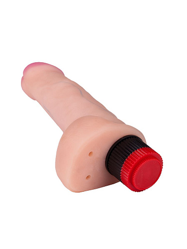 Реалистичный вибратор с мошонкой телесного цвета LOVETOY (А-Полимер) ART-Style №7 001207ru (17,5 см)