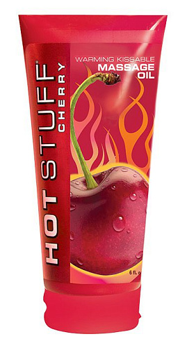 Разогревающее массажное масло с ароматом вишни Topco Sales Hot Stuff Warming Oil 1035239 (177 мл)