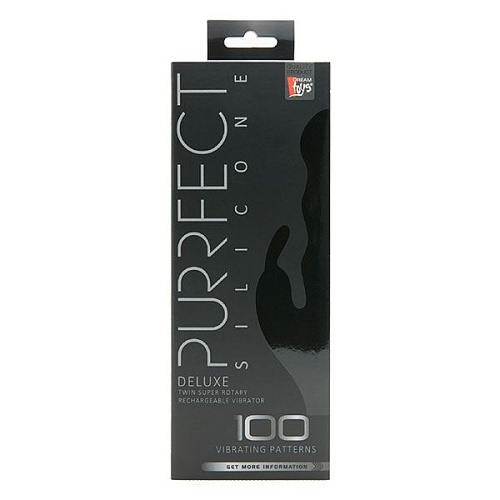 Фиолетовый вибратор с клиторальным стимулятором Dream Toys PURRFECT SILICONE DELUXE RABBIT 100FNCT 21298 (20 см)