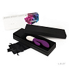 Фиолетовывй вибромассажёр с клиторальным стимулятором Lelo INA Wave Plum LEL1307 (19,5 см)