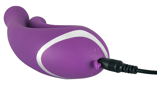 Фиолетовый перезаряжаемый вибратор Orion Javida Double Vibe 0583383