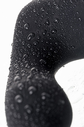 Чёрный изогнутый вибростимулятор простаты Erotist 541310