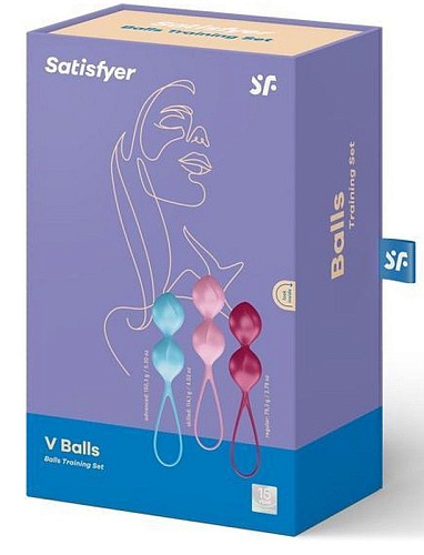 Набор из 3 двойных вагинальных шариков Satisfyer V Balls J01511N