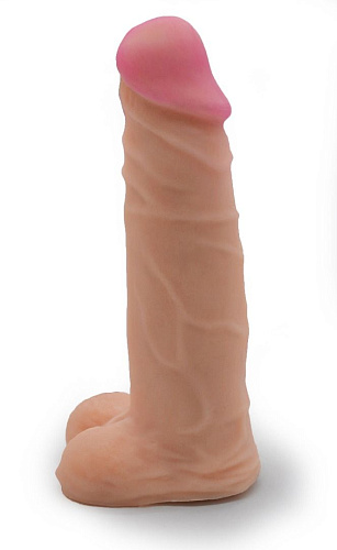 Страпон Harness телесного цвета из двух предметов: регулируемые трусики и насадка-фаллос LOVETOY (А-Полимер) 731303 (17,5 см)