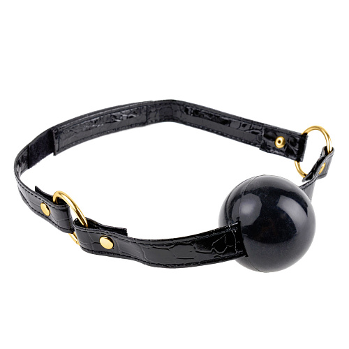 Чёрный силиконовый кляп-шар Pipedream Ball Gag PD3975-23