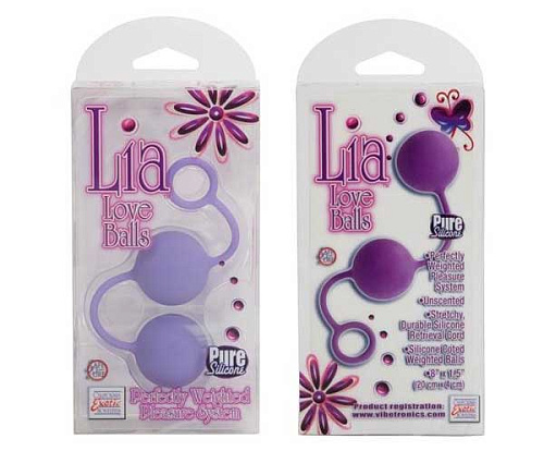 Фиолетовые вагинальные шарики California Exotic Novelties Lia Love Balls SE-4560-08-3