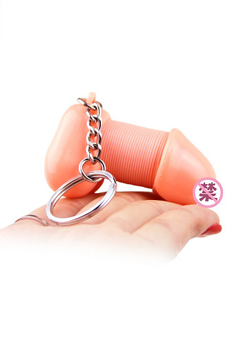 Телесный брелок для ключей в форме пениса Romfun ZB-002