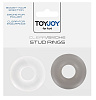 Комплект эрекционных чёрно-белых колец Toy Joy STUD RINGS WHITE/BLACK  3006009632