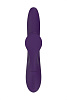 Фиолетовый вибратор с клиторальным стимулятором Nalone Peri CS-B037-1 (23,3 см)