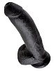 Чёрный фаллоимитатор Pipedream 9 Cock with Balls PD5508-23 (22,9 см)