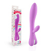 Сиреневый вибромассажёр со стимулятором клитора и 10 режимами вибрации Bior toys WSL-15004