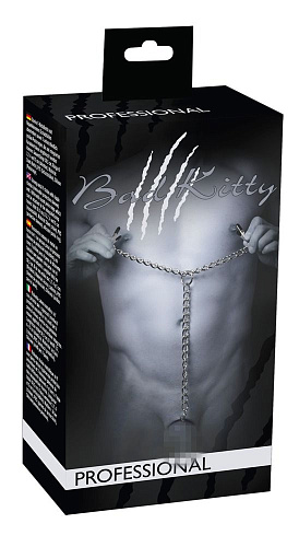 Зажимы для сосков, соединённые металлической цепочкой с эрекционным кольцом Orion Y-Kette mit Klemmen Penisringen 0523380