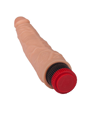 Гелевый вибромассажёр без мошонки телесного цвета LOVETOY (А-Полимер) 110700 (17,5 см)