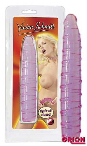 Фиолетовый фаллоимитатор с рельефом Orion Vivian Schmitt Spiral dong 0521701