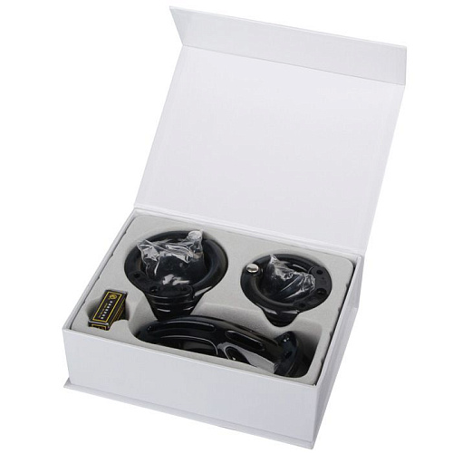 Мужской набор верности чёрного цвета с насадками большого размера Erotic Fantasy EF-CB4000-BLK