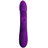 Фиолетовый вибромассажёр с ротацией и нагревом RestArt Flamingo RA-316 (23,5 см)