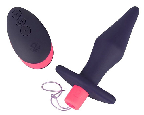 Темно-фиолетовая анальная пробка Orion Remote Controlled Butt Plug 05952840000 (14 см)