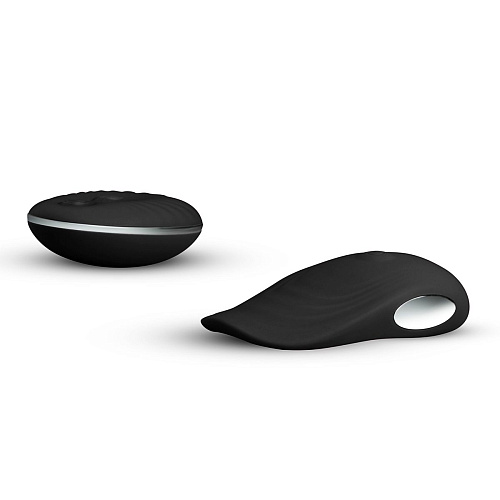 Чёрный вибромассажёр с кружевными трусиками EDC Wholesale Vibes N 3 SV003BLK