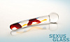 Гладкий стеклянный фаллоимитатор Sexus Glass 912075